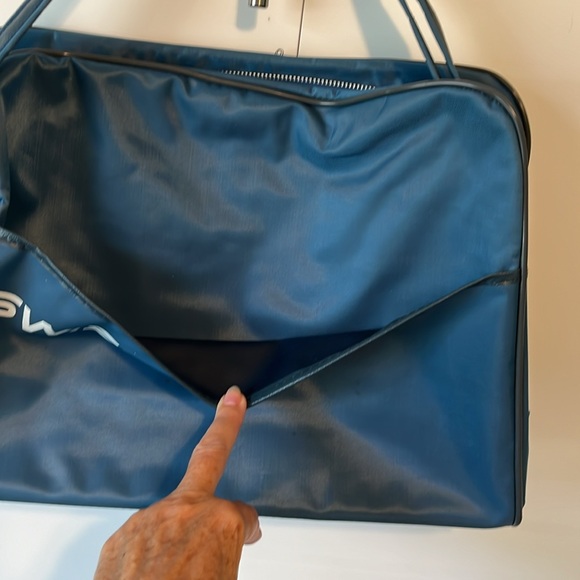 NWOT SWISSAIR STEWARDESS BAG BLUE and WHITE - Picture 3 of 9